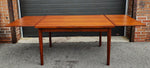 REFINISHED Danish MCM Teak Draw Leaf Table by H. Kjaernulf  51