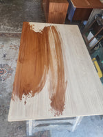REFINISHED Danish MCM Teak Draw Leaf Table by H. Kjaernulf  51