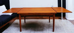 REFINISHED Danish MCM Teak Draw Leaf Table by H. Kjaernulf  51