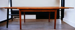 REFINISHED Danish MCM Teak Draw Leaf Table by H. Kjaernulf  51