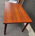 REFINISHED Danish MCM Teak Draw Leaf Table by H. Kjaernulf  51