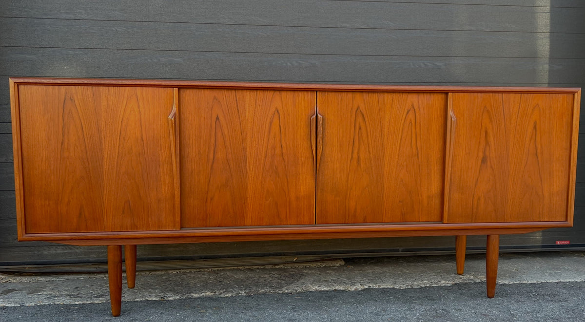 REFINISHED Danish Mid Century Modern Teak Sideboard by Gunni Omann for Axel Christensen 79
