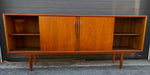 REFINISHED Danish Mid Century Modern Teak Sideboard by Gunni Omann for Axel Christensen 79