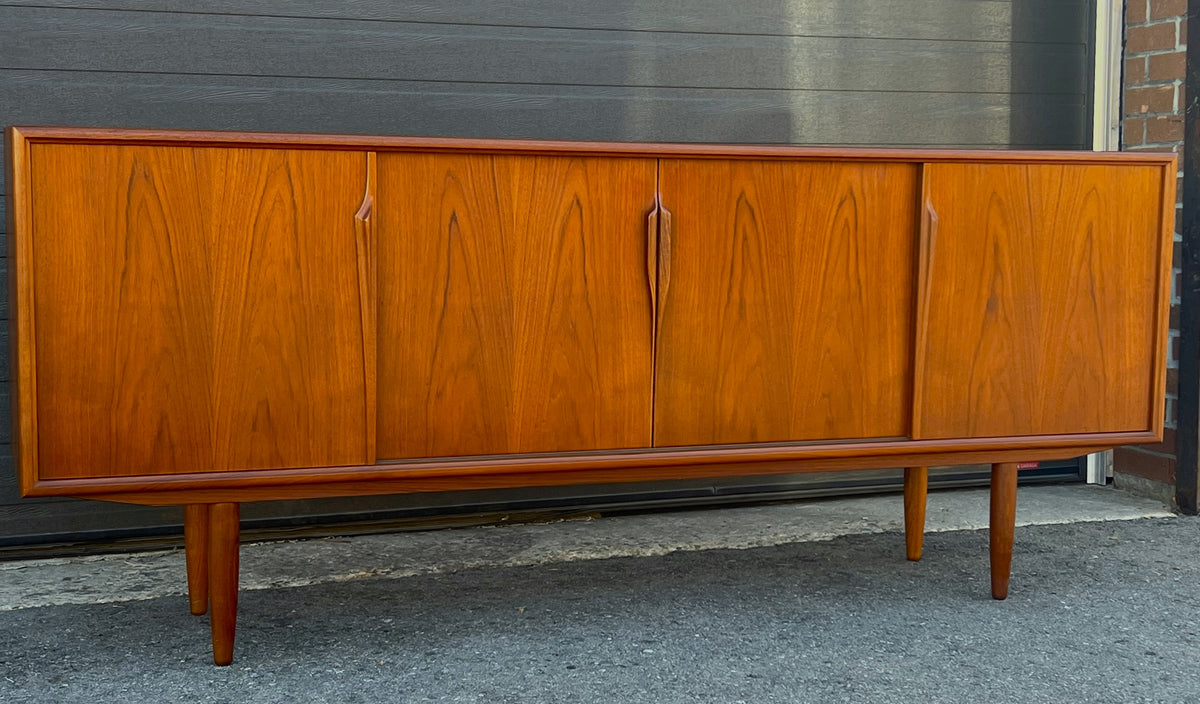 REFINISHED Danish Mid Century Modern Teak Sideboard by Gunni Omann for Axel Christensen 79