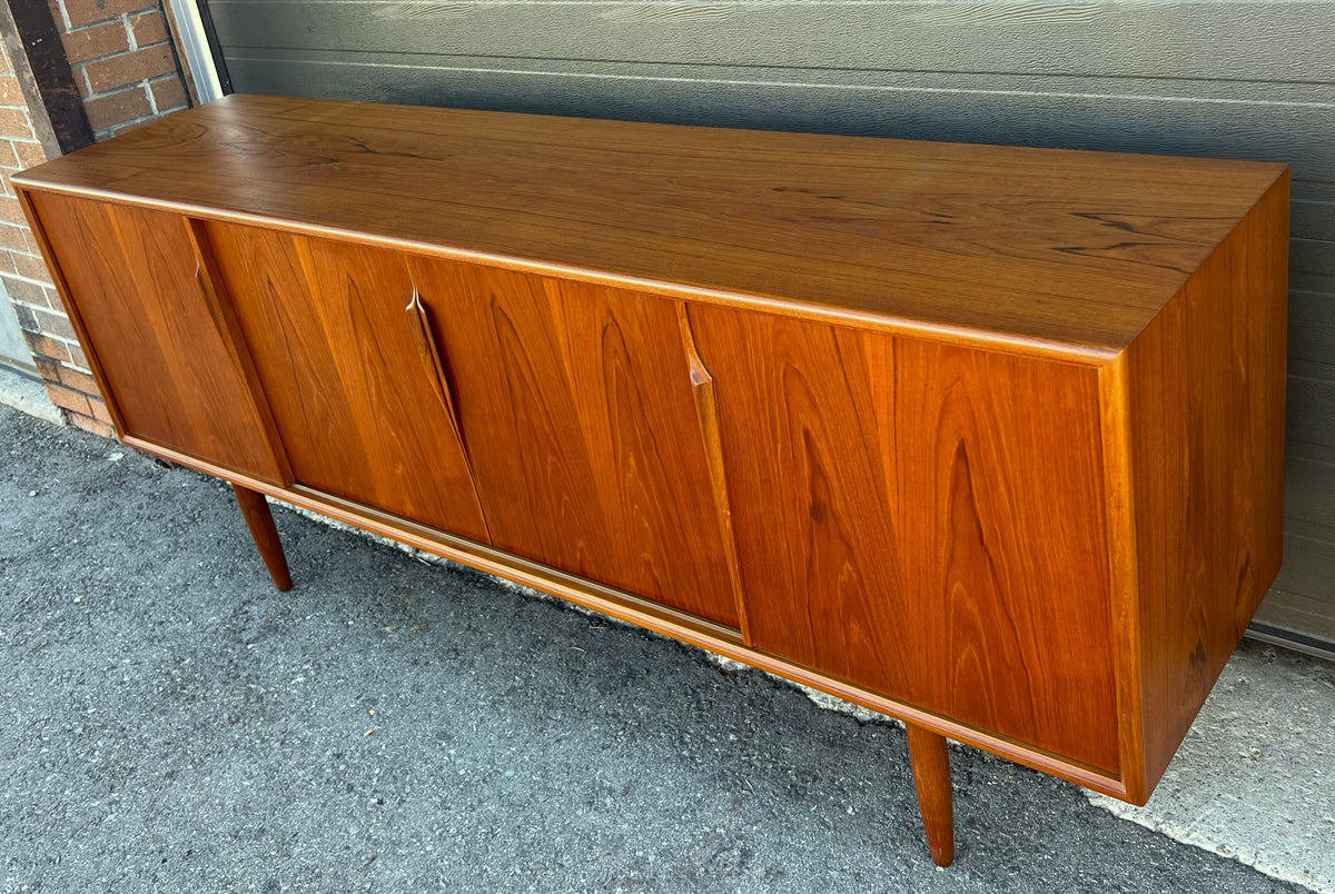 REFINISHED Danish Mid Century Modern Teak Sideboard by Gunni Omann for Axel Christensen 79
