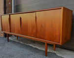 REFINISHED Danish Mid Century Modern Teak Sideboard by Gunni Omann for Axel Christensen 79