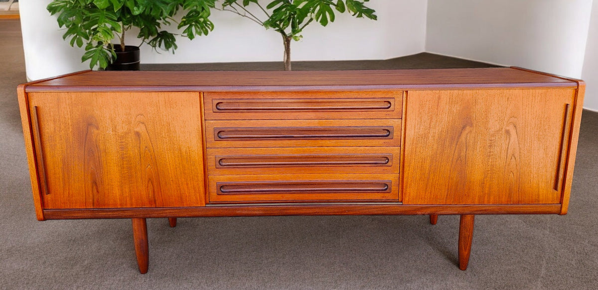 REFINISHED Danish Mid Century Modern Teak Sideboard by Johannes Andersen 79