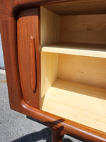 REFINISHED Danish MCM Teak Tambour Sideboard by Johannes Andersen 63