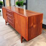 REFINISHED Danish MCM Teak Tambour Credenza by Kofod Larsen 83