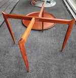 REFINISHED Danish Modern Teak Tray Table by Willumsen & Engholm for Fritz Hansen, Model 4508 6