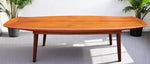 REFINISHED Danish MCM Teak Surfboard Coffee Table by A.H. Olsen for Mogens Kold 63