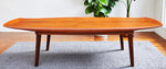 REFINISHED Danish MCM Teak Surfboard Coffee Table by A.H. Olsen for Mogens Kold 63