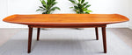 REFINISHED Danish MCM Teak Surfboard Coffee Table by A.H. Olsen for Mogens Kold 63