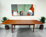 Danish Mid Century Modern Teak Draw Leaf Table by Skovby 71