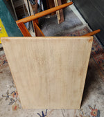 REFINISHED Danish Mid Century Modern Teak Accent Table w Shelf 13