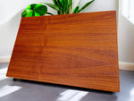 REFINISHED Danish Mid Century Modern Teak Accent Table w Shelf 5