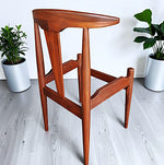 6 REFINISHED will be REUPHOLSTERED Danish MCM Cowhorn Teak Chairs 3