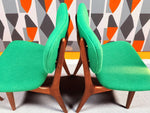 4 REUPHOLSTERED Danish Mid Century Modern Teak Chairs by Arne Hovmand Olsen 11