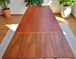 REFINISHED Danish MCM Teak Draw Leaf Table by H. Kjaernulf  55