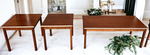 REFINISHED Set of Danish Mid Century Modern coffee table & 2 end tables 4