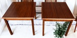 REFINISHED Set of Danish Mid Century Modern coffee table & 2 end tables 5