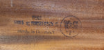 REFINISHED Danish MCM Teak Pedestal Table Round to Oval with 2 Leaves 47