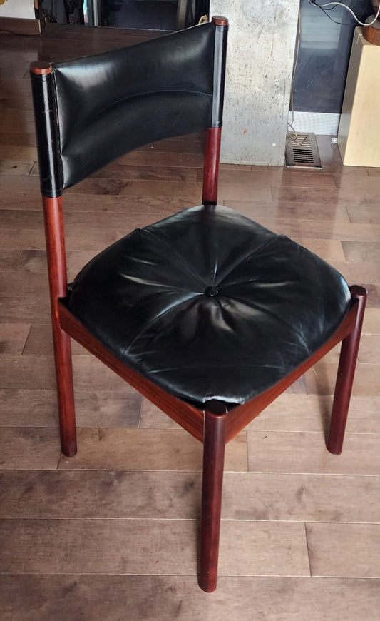 Danish Mid-Century Modern Teak & Leather Modus Chair by Kristian Solmer Vedel