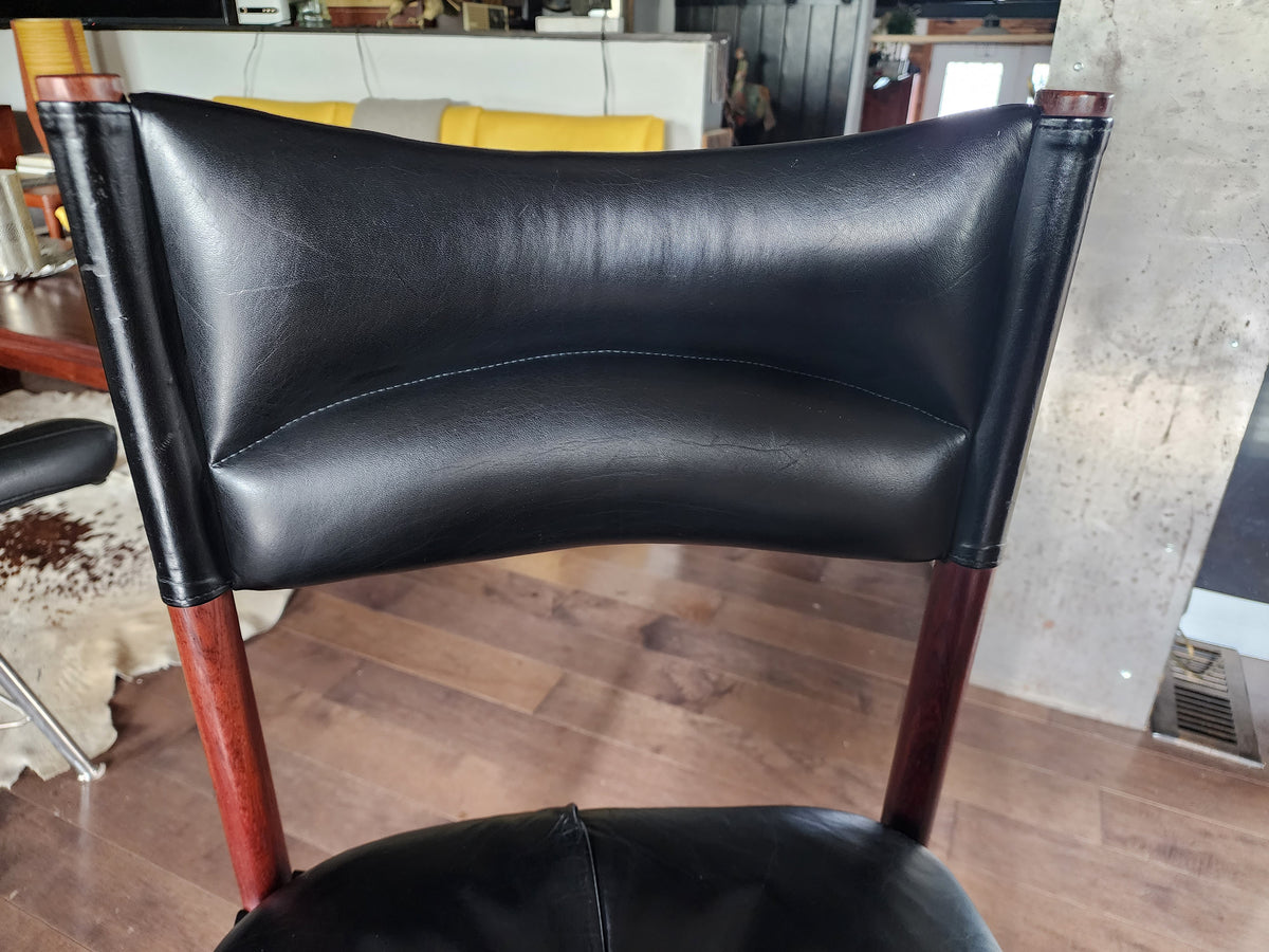 Danish Mid-Century Modern Teak & Leather Modus Chair by Kristian Solmer Vedel