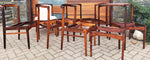 Choose Fabric***8 RESTORED Danish MCM Rosewood Chairs by Erik Buch 1