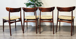 4 RESTORED Danish Mid Century Modern Rosewood Chairs by Schiønning & Elgaard 3