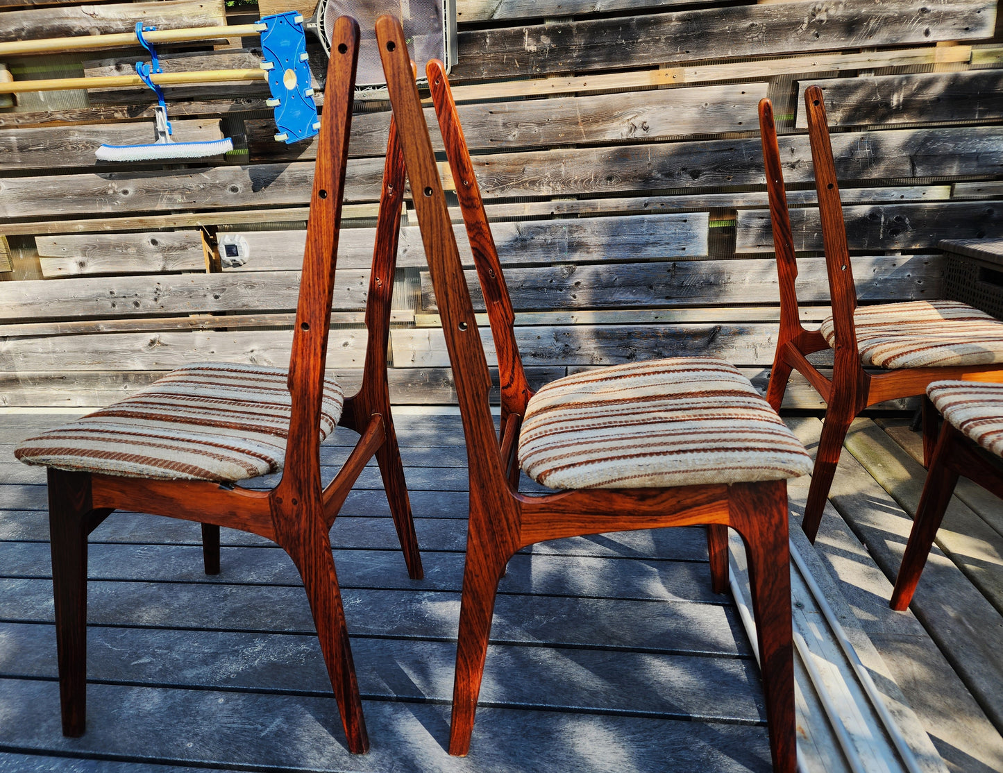 Choose Fabric! RESTORED Danish Mid Century Modern Brazilian Rosewood Chairs (12 available)