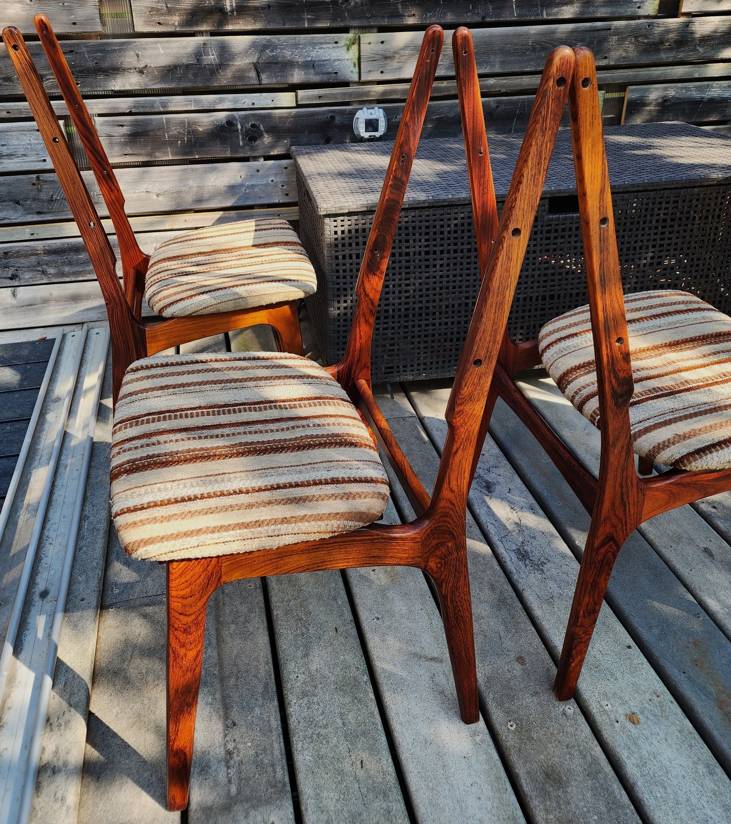 Choose Fabric! RESTORED Danish Mid Century Modern Brazilian Rosewood Chairs (12 available)