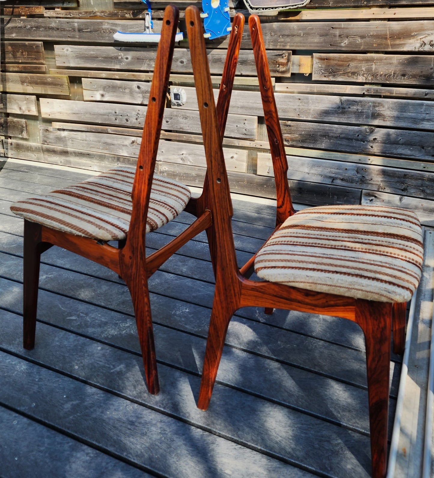 Choose Fabric! RESTORED Danish Mid Century Modern Brazilian Rosewood Chairs (12 available)