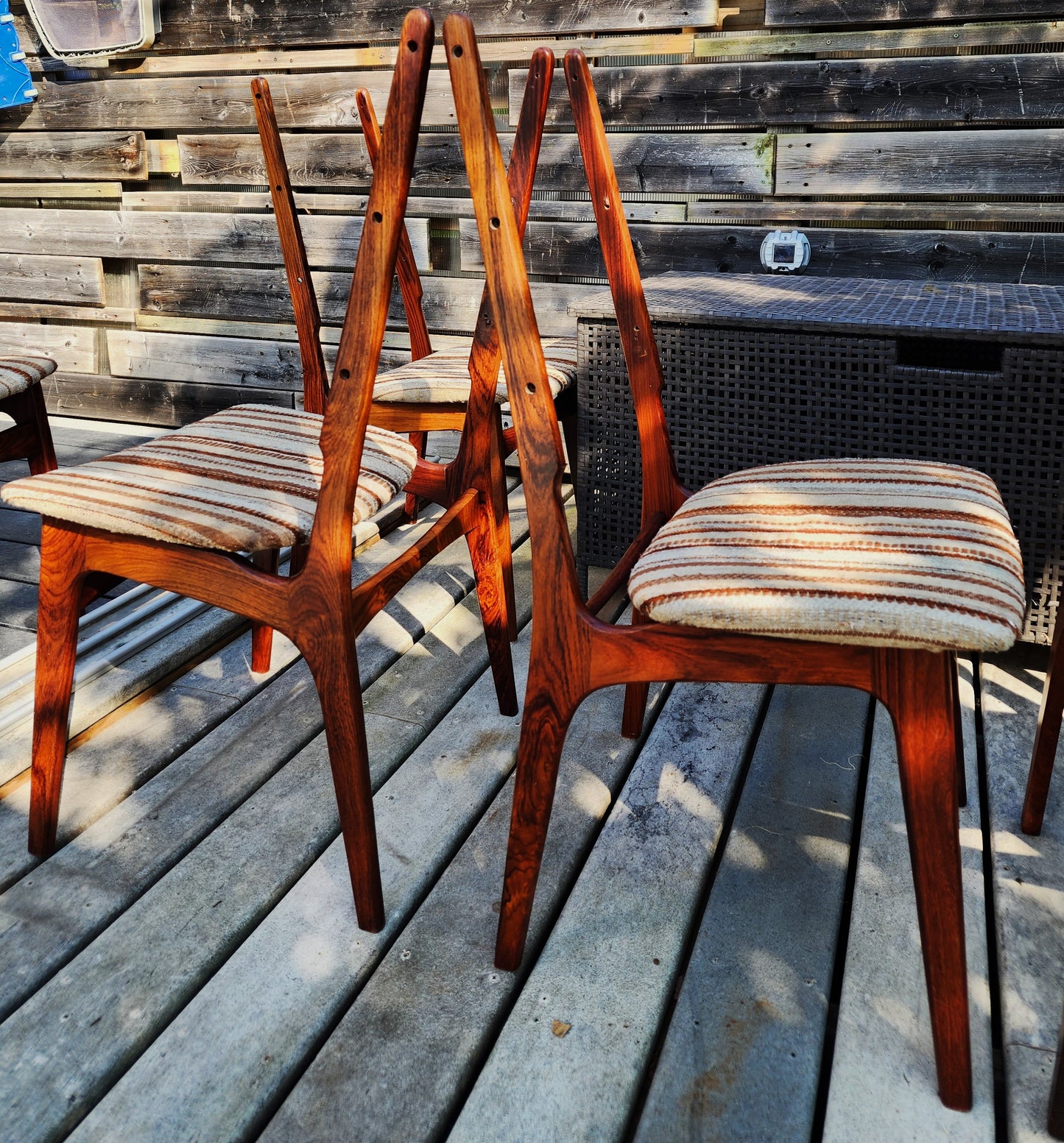 Choose Fabric! RESTORED Danish Mid Century Modern Brazilian Rosewood Chairs (12 available)