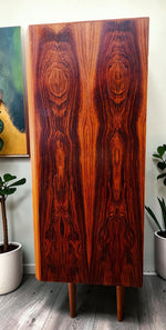 RESTORED Danish MCM Rosewood China Cabinet Display w Lighting 67