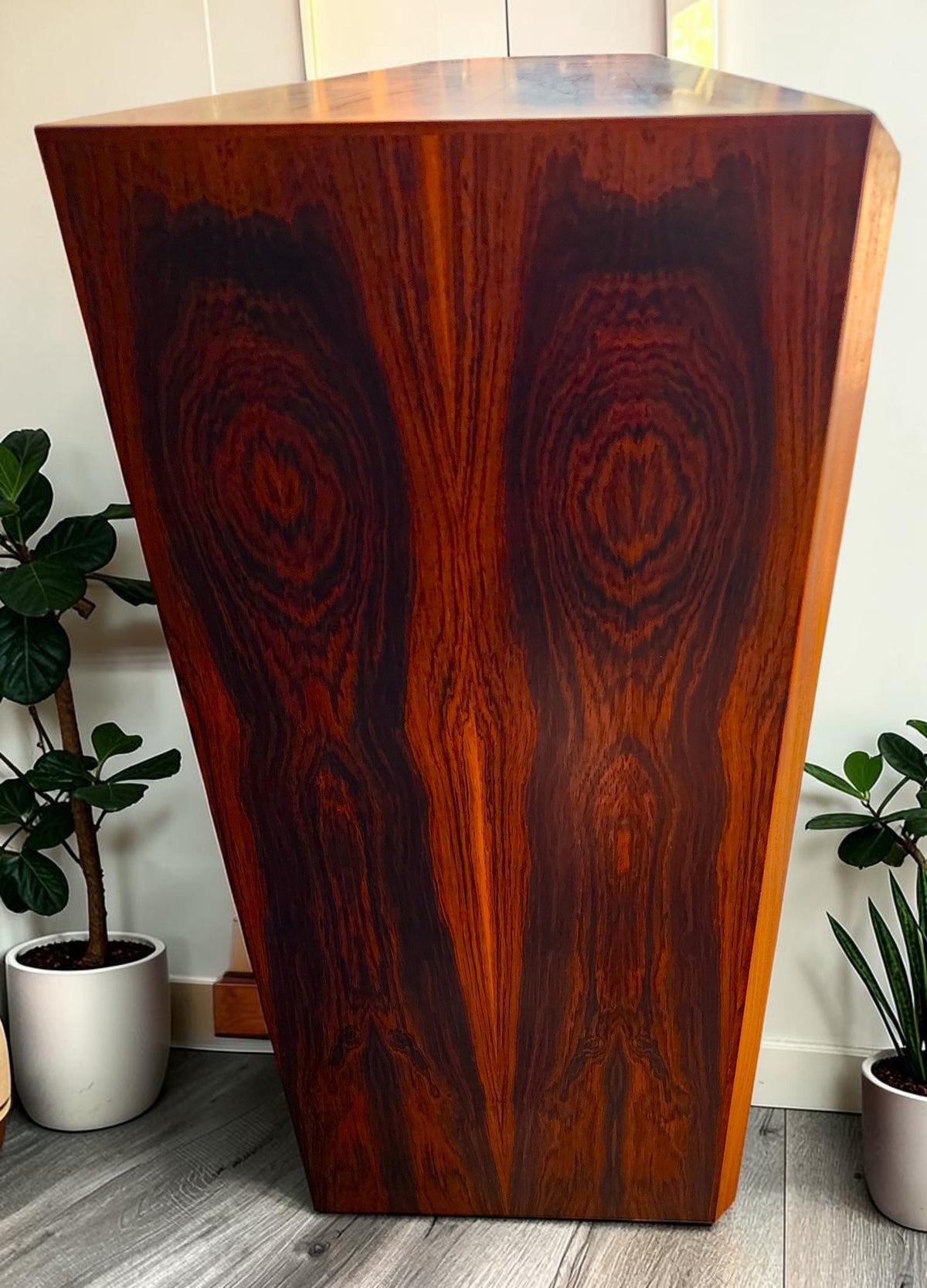RESTORED Danish MCM Rosewood China Cabinet Display w Lighting 67