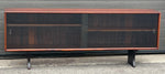 RESTORED Danish MCM Rosewood Bookcase Display TV Media Console 71