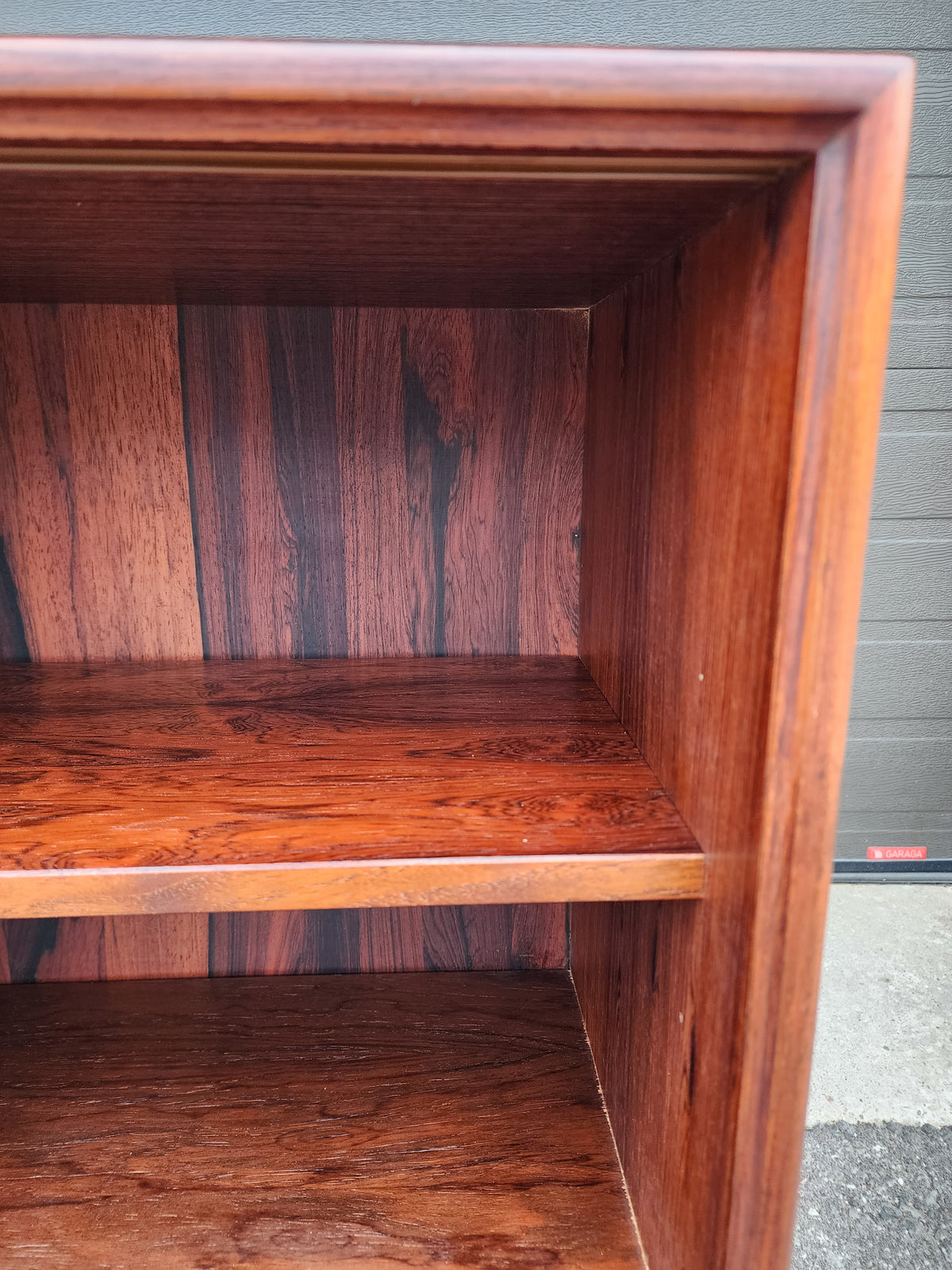RESTORED Danish MCM Rosewood Bookcase Display TV Media Console 71