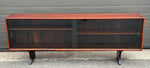 RESTORED Danish MCM Rosewood Bookcase Display TV Media Console 71