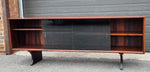 RESTORED Danish MCM Rosewood Bookcase Display TV Media Console 71