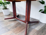 REFINISHED Danish MCM Rosewood Table w 2 Leaves by N. Møller 53