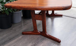 REFINISHED Danish MCM Rosewood Table Self Storing, 65