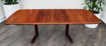 REFINISHED Danish MCM Rosewood Table Self Storing, 65