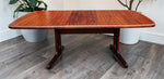 REFINISHED Danish MCM Rosewood Table Self Storing, 65