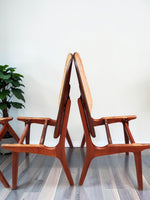 8 RESTORED Danish MCM Teak Shield Back Chairs by A. H. Olsen, will be REUPHOLSTERED 10