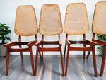 8 RESTORED Danish MCM Teak Shield Back Chairs by A. H. Olsen, will be REUPHOLSTERED 12