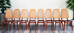 8 RESTORED Danish MCM Teak Shield Back Chairs by A. H. Olsen, will be REUPHOLSTERED 3