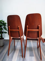 8 RESTORED Danish MCM Teak Shield Back Chairs by A. H. Olsen, will be REUPHOLSTERED 4