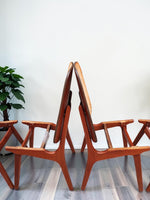 8 RESTORED Danish MCM Teak Shield Back Chairs by A. H. Olsen, will be REUPHOLSTERED 9