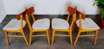 4 RESTORED Danish Mid Century Modern Teak Chairs by Farstrup 1